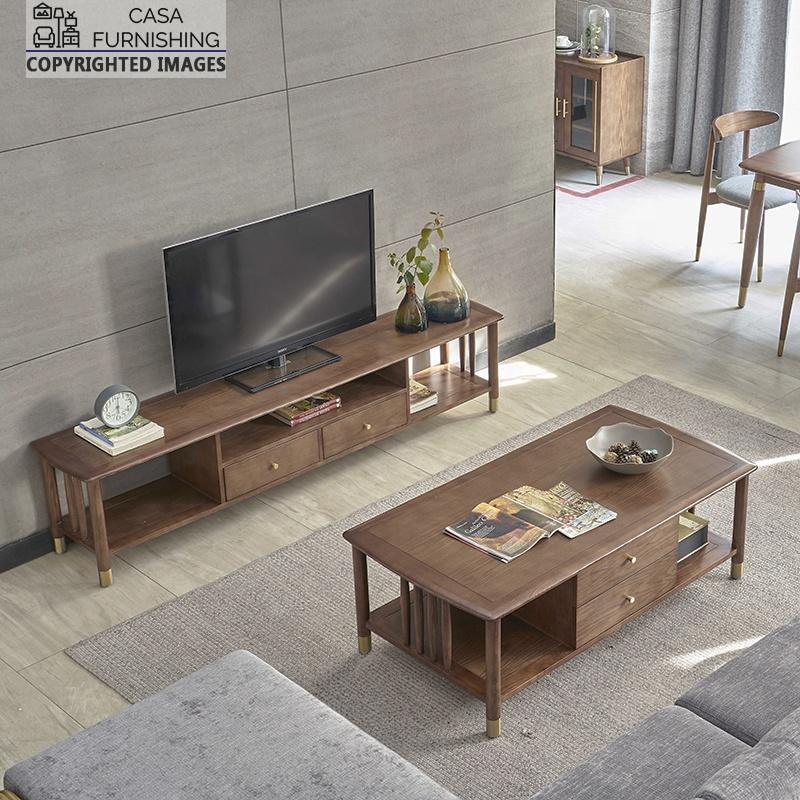 Wooden Traditional Style Tvunit Casa Furnishing