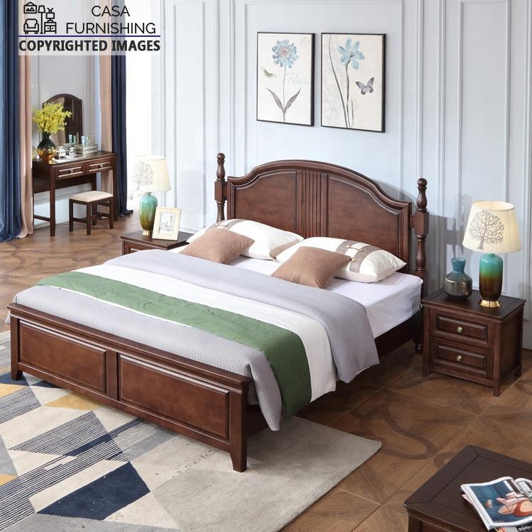 Solid Wood Bed | Sheesham Wood Two Poster Bed | Casa Furnishing