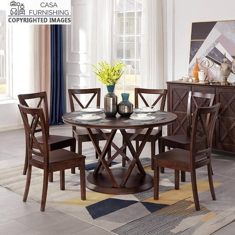 Wooden Dining Table and Chairs | Dining Table Set 6 Seater | Casa ...