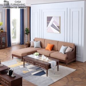 Handmade Wooden Sofa Design | L Shaped Sofa Set | Casa Furnishing