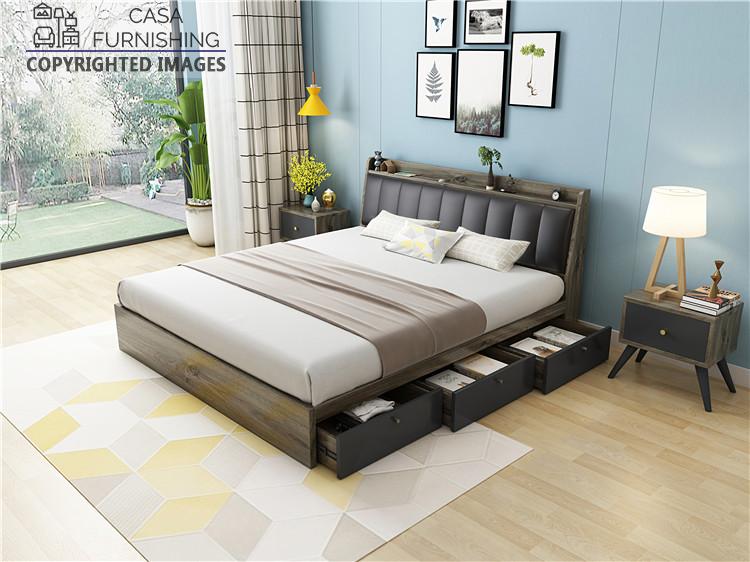 Simple Bed Design | Wooden Bed Frame | Sheesham Wood | Casa Furnishing