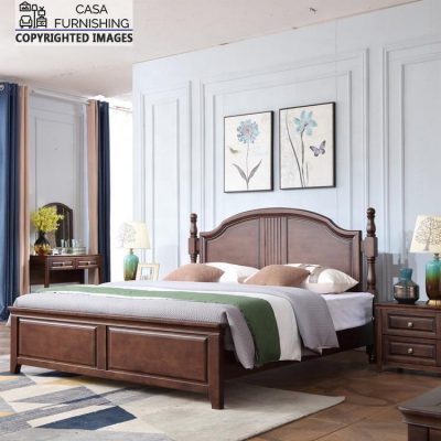 Solid Wood Bed | Sheesham Wood Two Poster Bed | Casa Furnishing