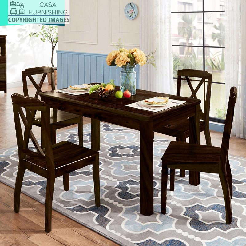 Wooden dining deals set price